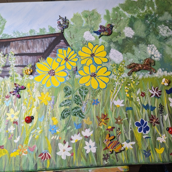 Hand Painted Rustic Barn - Picture 2 of 5